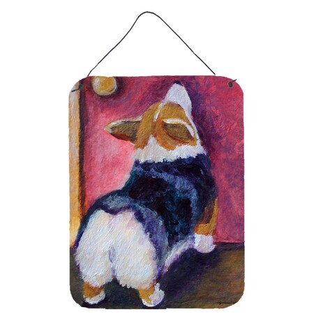 Carolines Treasures Corgi Let me in Wall or Door Hanging Prints 7427DS1216